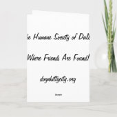 ハドソン-あなたは真の友達カード カード (裏面)