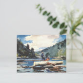 ハドソン・リバー、Winslow Homer 1897による伐採 ポストカード (スタンド正面)