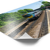 ハドダーズフィールドのディグトン鉄道駅 フォトプリント (角)