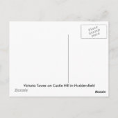 ハドダーズフィールドのビクトリアタワー ポストカード (裏面)