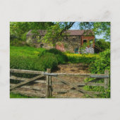 ハドダーズフィールド州ブラッドリーにある放棄された農家 ポストカード (正面)