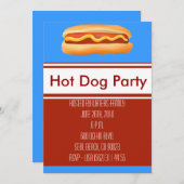 ハドッグパーティーのご招待 招待状 (正面/裏面)