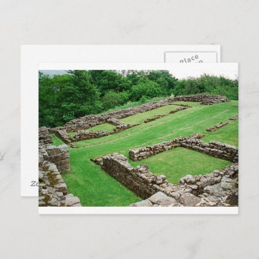 ハドリアヌスの城壁のローマの砦 ポストカード (正面/裏面)
