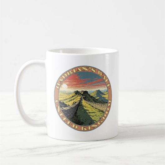 ハドリアンの城壁統一された王国 コーヒーマグカップ (左)