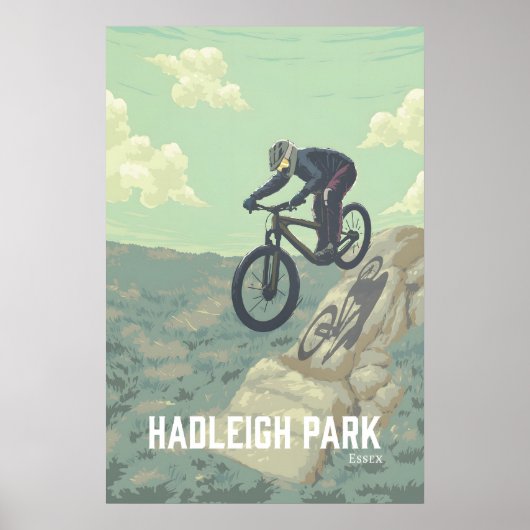 ハドリー公園マウンテンバイク旅行ポスター ポスター (正面)