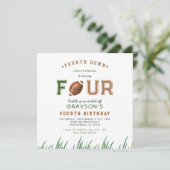 ハドルアップサッカー4th誕生日パーティの招待状 (スタンド正面)