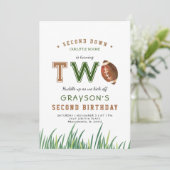 ハドルアップフットボール2nd誕生日パーティー 招待状 (スタンド正面)