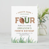 ハドルアップフットボール4th誕生日パーティー 招待状 (スタンド正面)