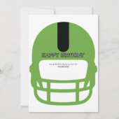 ハドルアップフットボール5th誕生日パーティー 招待状 (裏面)