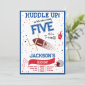 ハドルアップリトルルーキーカワイサッカー誕生日 招待状 (スタンド正面)