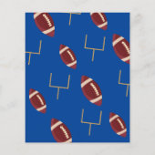 ハドルアップルーキーサッカーバジェット誕生日招待状 (裏面)