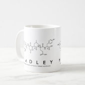 ハドレペプチド名mug コーヒーマグカップ (正面左)