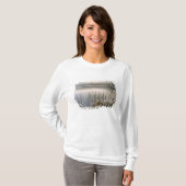 ハドロック池の霧の中の夕日 Tシャツ (正面フル)