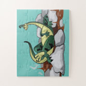 ハドロリラックスサウルスはジャグジーだ。 ジグソーパズル (縦)