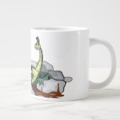 ハドロリラックスサウルスはジャグジーだ。 ジャンボコーヒーマグカップ (右)