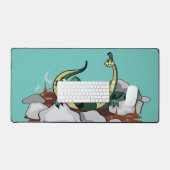 ハドロリラックスサウルスはジャグジーだ。 デスクマット (キーボード&マウス)