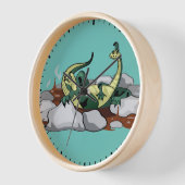 ハドロリラックスサウルスはジャグジーだ。 壁時計 (傾斜)