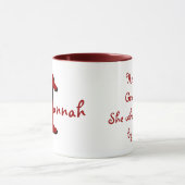 ハナの意味および名前の起源のマグ マグカップ (中央)