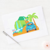 ハナへの道 ハワイアンバケーション 長方形シール (封筒)