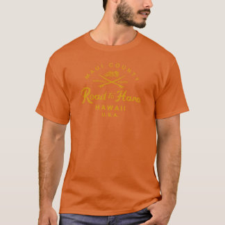 ハナへの道 マウイ ハワイ レトロ ハワイアン オーバー Tシャツ