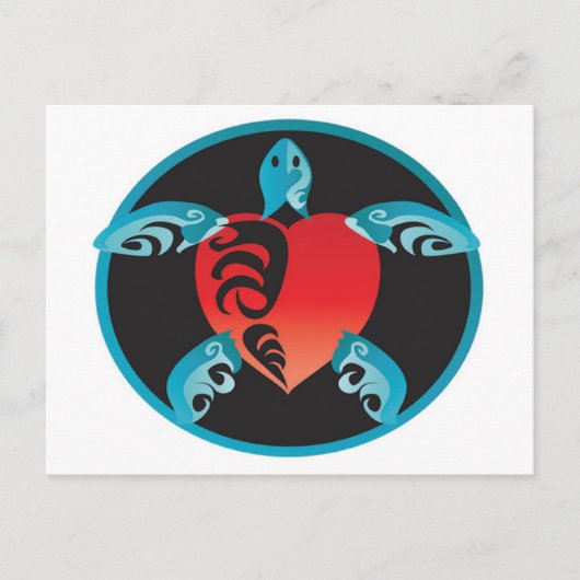 ハナウマベイハワイカメ ポストカード (正面)