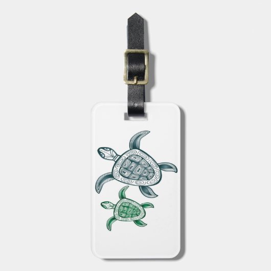 ハナウマベイハワイカメ ラゲッジタグ (正面縦)