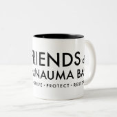 ハナウマベイパーロトフィッシュの友人 – オアフ,ハワイ ツートーンマグカップ (正面右)