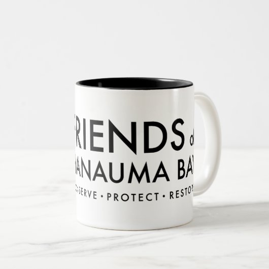 ハナウマベイパーロトフィッシュの友人 – オアフ,ハワイ ツートーンマグカップ (正面右)