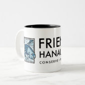 ハナウマベイパーロトフィッシュの友人 – オアフ,ハワイ ツートーンマグカップ (正面左)