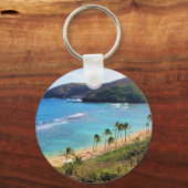 ハナウマベイ，ホノルル，オアフ，ハワイビュー キーホルダー (正面)