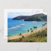 ハナウマベイ，ホノルル，オアフ，ハワイビュー ポストカード (正面/裏面)