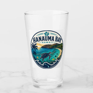 ハナウマ湾ハワイリトロトラベルロゴ タンブラーグラス
