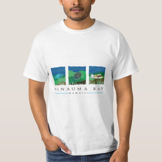 ハナウマ湾ハワイ Tシャツ (正面)