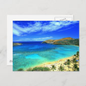 ハナウマ湾ビーチアロハ! ポストカード (正面/裏面)