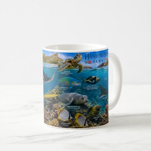 ハナウマ湾 ハワイ コーヒーマグカップ (正面右)