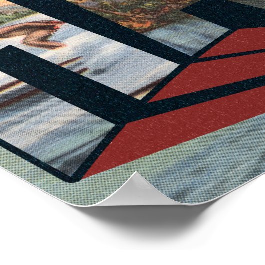 ハナウマ湾,ハワイ – ラージレターシーン ポスター (角)