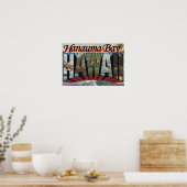 ハナウマ湾,ハワイ – ラージレターシーン ポスター (キッチン)