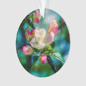 ハナカイドウの花と蕾 オーナメント (正面)