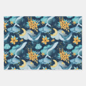 ハナガスクジラの子どもたちを包む紙 ラッピングペーパーシート (正面3)