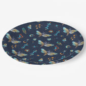 ハナガチョウ模様 ペーパープレート (アングル)