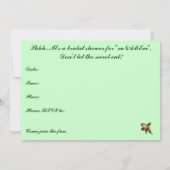 ハナソウの花嫁の歓迎会の招待状 招待状 (裏面)