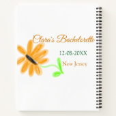 ハナノユリの花嫁パーティー 追加 名前 日付 場所 ノートブック (裏面)