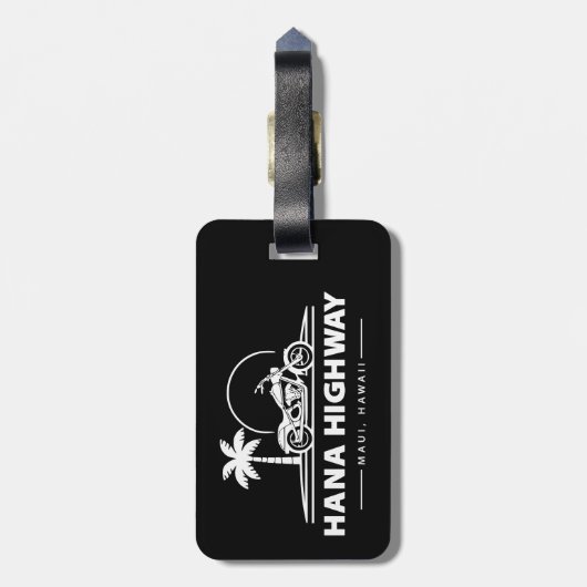 ハナハイウェイマウイハワイバイク ラゲッジタグ (裏面縦)