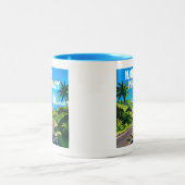 ハナハイウェイマウイハワイランドスケープ ツートーンマグカップ (中央)
