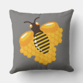 ハナバエ遠くにイ クッション (裏面)