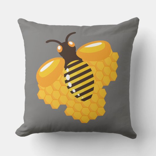 ハナバエ遠くにイ クッション (正面)