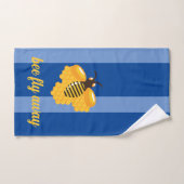 ハナバエ遠くにイ バスタオルセット (ハンドタオル)