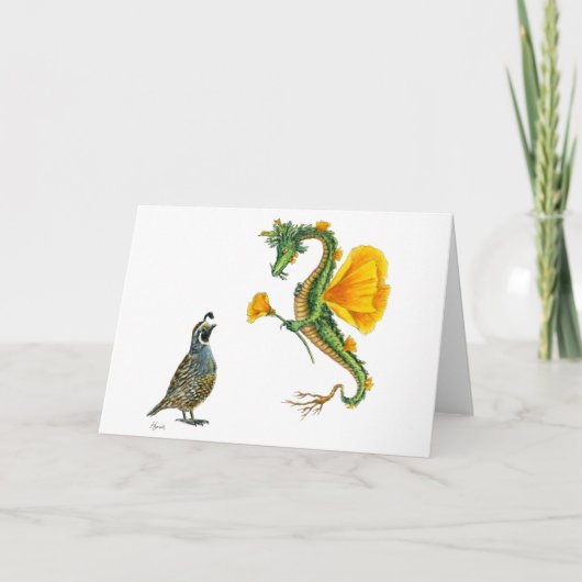 ハナビシソウのドラゴンカード カード (正面)