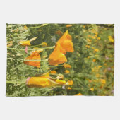 ハナビシソウの写真に対するブラシの効果を乾燥して下さい キッチンタオル (横)