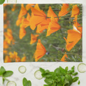 ハナビシソウの野外炊事場タオル キッチンタオル (折り畳み)